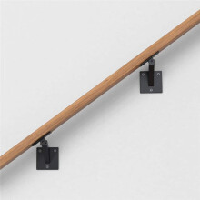4 Pack Adjustable Handrail Brackets for Indoor Stairs Stair Railing Brackets, Swivel Banister Brackets for Corridors