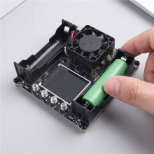 Dual Channel 18650 Lithium Battery Capacity Tester with Type C Interface Audible and Visual Alarm Electronic Load Tester