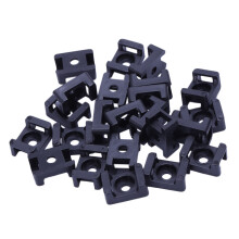Schroefbeugelbevestiging Zadelbasis Kabelbinderbeugel 23 mm X 16 mm 30 Stuks Zwart