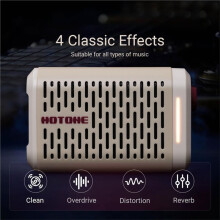 Hotone Pulze Portable Guitar Amp, 52 Amp Models, Headphone Amp with BT Speaker for Electric Bass Acoustic