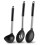 3 Pcs Silicone Cooking Spoon Set, Kitchen Utensils Include Solid & Slotted Spoon, Soup Ladle, Non-Scratch Spoons 2