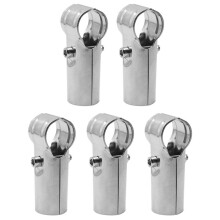 End Rail Pipe Connectors,Stainless Steel Pipe Clamps,Pipe Fitting Clip with Bolts,Chain Link Fence Clamp for Pipe