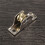 1.6cm Dia Single Roller Window Pane Pulley Doors Wheel Silver + Gold 2