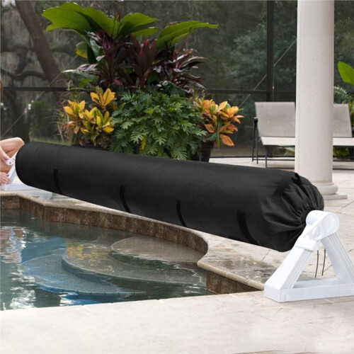 Cubierta Enrollable para Piscina Solar con Correa Ajustable, Cubierta Protectora Impermeable y Resistente para Piscinas Elevadas 2