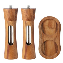 Wooden Salt and Pepper Grinder Manual Pepper Spice Mill Ceramic Core Multifunctional Kitchen Spice Tool Home Gadget