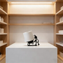 Funny Ant Toilet Paper Holder, Black Ant Toilet Paper Stand, Humorous Toilet Paper Storage Rack for Bathroom