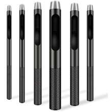 Conjunto de 6 Furadores de PU (1,5 mm A 5 mm) de Nível Industrial para Artesanato em PU e Pulseiras de Relógio