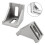 50 Pièces Équerres D'Angle 4040 Aluminium Argent 40x40 3