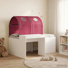 vidaXL Bed with Tunnel 4 pcs Artisian Oak and Red Engineered Wood