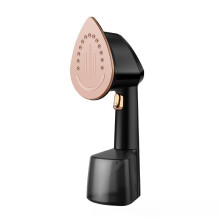 Portable Garment Steamer with Teflon Soleplate, Foldable Handheld Steam Iron, Adjustable Temperature Control, Wrinkle Remover for Home & Travel
