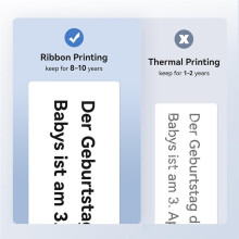 Golden Labeling Ribbon for Niimbot M2 Thermal Transfer Label Printer,Clear Printing Long Storage ,24 M