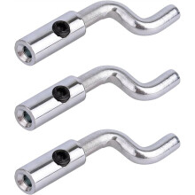 3pcs Z Bend Throttle Cable Ends, Universal Adjustable Z Wire Stop Kit Fittings for Lawn Mower Go Kart Bike