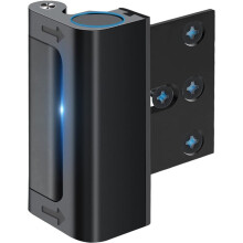 Home Security Door Reinforcement Lock Safety Latches Extra Front Doors Security Devices,Child Proof Aluminum Lock Black