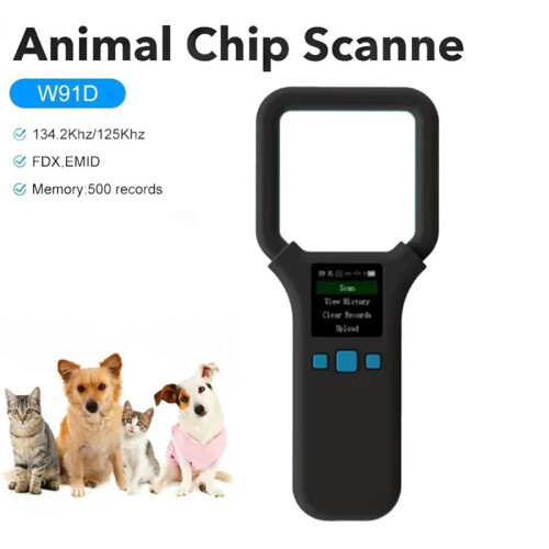 W91D Microchip Reader Dogs Animal Microchip Reader Microchip Scanner Pet Microchip Scanner Pet Chip Scanner for Dog 1