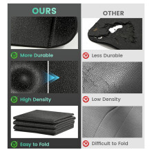 Walking Pad Mat for Carpet, 1/4" Thick Foldable Treadmill Mat for Hardwood Floors,68"X23.6" Under Walking Pad for Bike