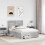 VidaXL vidaXL Bed Frame Concrete Grey 120 x 190 cm Engineered Wood 5