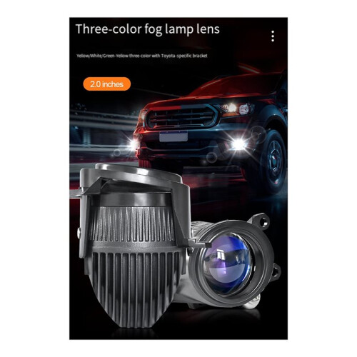 Lentes de Farol de Neblina de 2 Polegadas com Projetor PTF  para  , para  Camry, Fortuner, Hilux, Altis e Sienta.