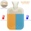 Large 2L Natural Rubber Hot Water Bottle Grey 1