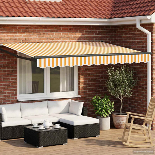 VidaXL vidaXL Electric Retractable Awning 3.5 x 2 m