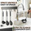 3 Pcs Silicone Cooking Spoon Set, Kitchen Utensils Include Solid & Slotted Spoon, Soup Ladle, Non-Scratch Spoons 6