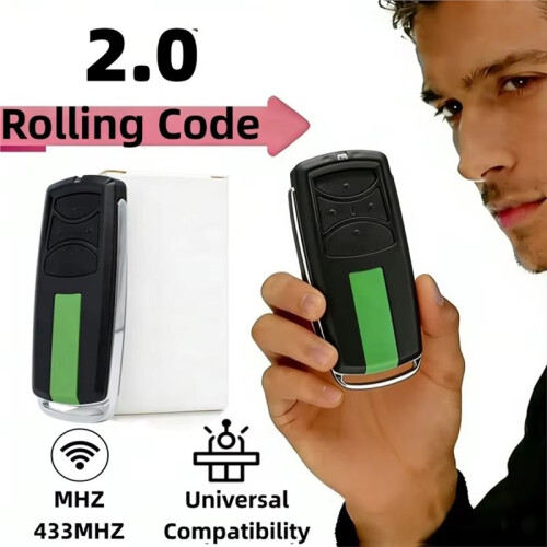 For Merlin E960M 433.92MHz Garage Door Remote Control 4-Button Rolling Code Transmitter for Electric Gate Opener 2