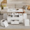 Lift-Top Coffee Table with Wheels, White 1