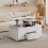 Lift-Top Coffee Table with Wheels, White 4