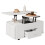 Lift-Top Coffee Table with Wheels, White 10