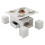 Lift-Top Coffee Table with Wheels, White 9