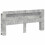 VidaXL vidaXL Headboard Cabinet with Storage Concrete Grey Engineered Wood 5