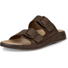 (11.5 UK (46EU), Nutmeg Brown) ECCO Mens Cozmo Nubuck Two-Strap Sandals