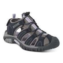 (9K UK, Navy/Lilac Frost) Regatta Kids Westshore Closed Toe Adjustable Walking Hiking Sandals