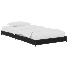 vidaXL Bed Frame Black Oak 80 x 200 cm Engineered Wood