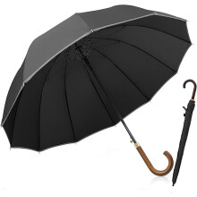 Adriano Porcaro Automatyczny Parasol 115 cm Średnicy XXL Czarny