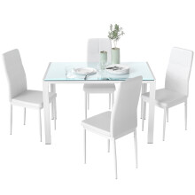 Conjunto de Comedor Blanco 120 x 70 x 75 cm