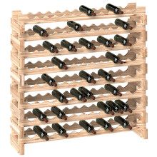 Botellero de Vino Marrón 114 x 28 x 113.5 cm