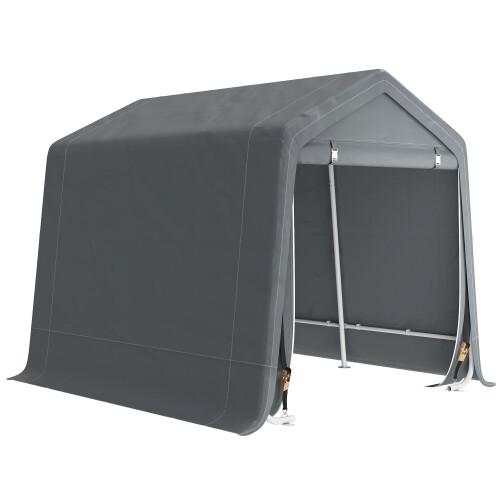 Outsunny Carpa para Herramienta Gris 240 x 200 x 202 cm