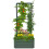 Outsunny Jardinera con Celosía Verde 61 x 61 x 140 cm 1