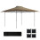 Outsunny Carpa Plegable Beige 395 x 395 x 285 cm 1