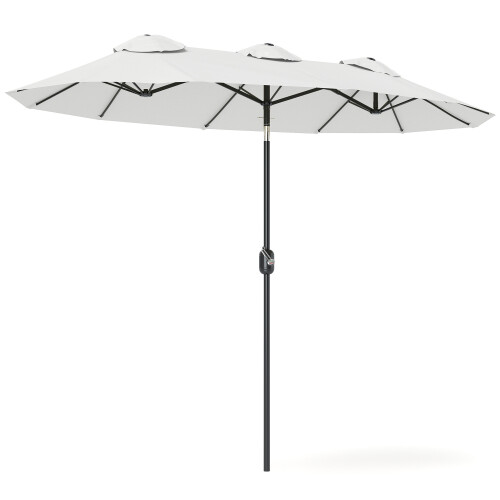 Outsunny Sombrilla Doble Beige 295 x 152 x 222 cm
