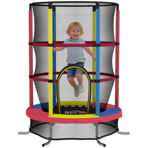 Homcom Cama Elástica Infantil Multicolor 160 x 160 x 190 cm