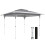 Outsunny Carpa Plegable Gris 352 x 352 x 278 cm 1