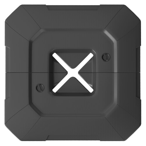 Outsunny Base para Sombrilla Negro 101 x 101 x 12 cm