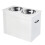 PawHut Comedero para Perro Blanco 60 x 30 x 41 cm 1