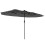 Outsunny Sombrilla Doble Gris 395 x 215 x 238 cm 1