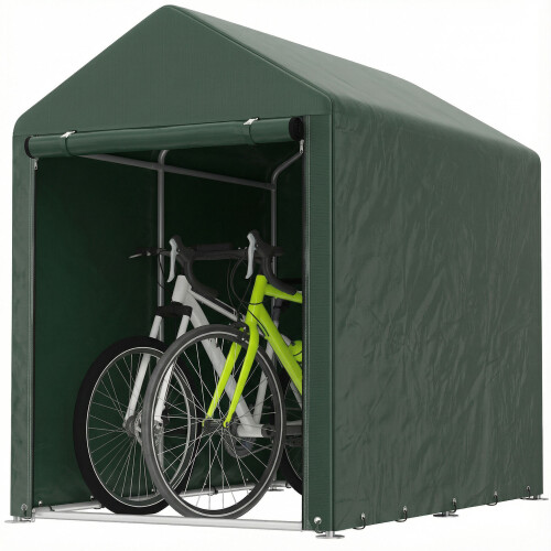 Outsunny Carpa para Herramienta Verde 120 x 179 x 165 cm