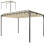 Outsunny Pérgola Beige 404 x 304 x 240 cm 1