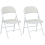 Homcom Sillas Plegable Blanco 45 x 46 x 78 cm 1