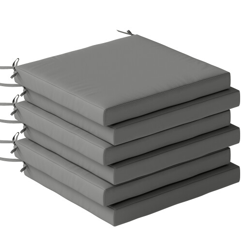 Outsunny Cojines para Silla Gris 46 x 42 x 7 cm