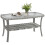Outsunny Mesa de Jardín Gris 90 x 50 x 45 cm 1